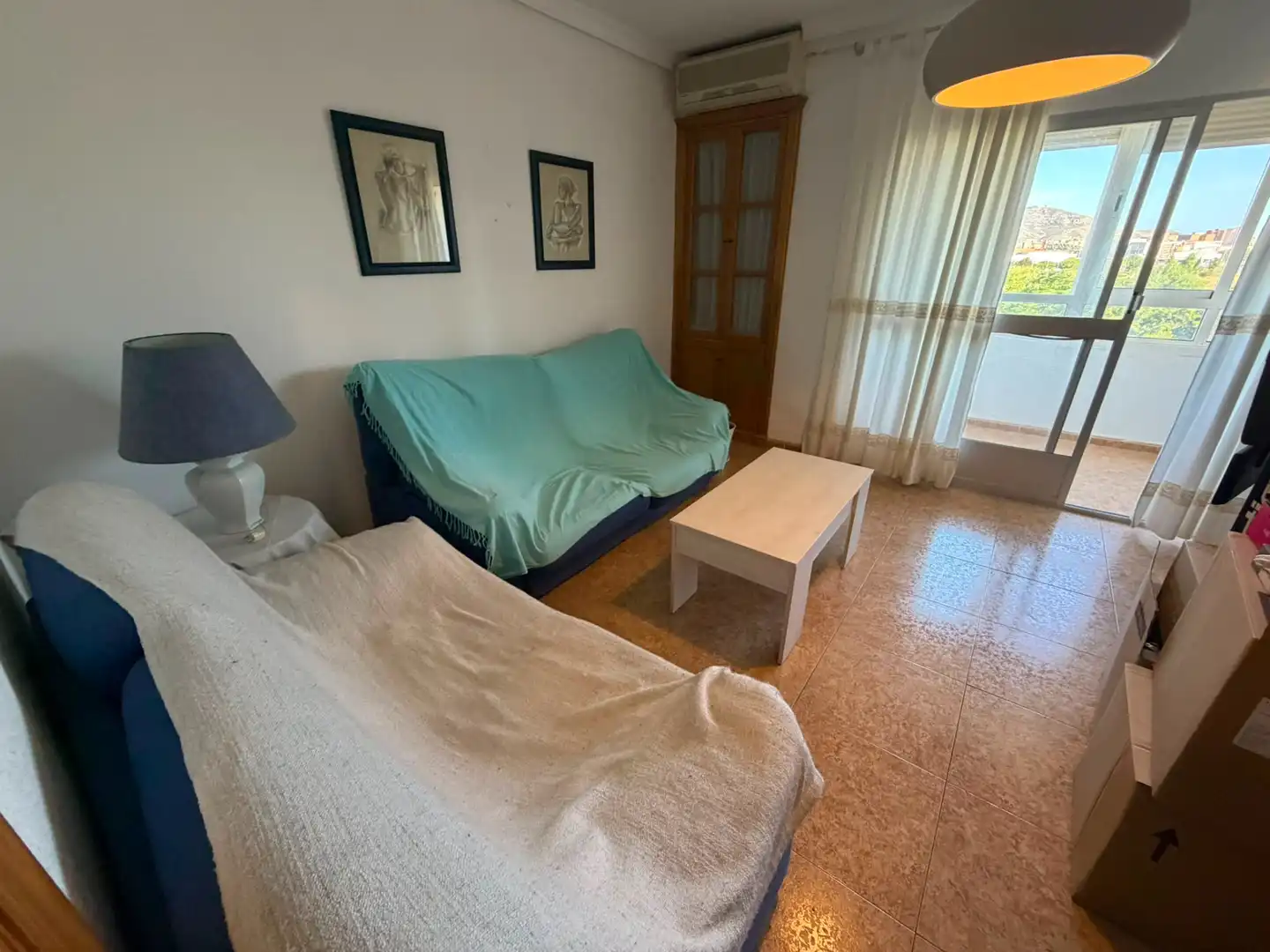 Sala de estar de Piso en venta en Cartagena con Amueblado y Balcón