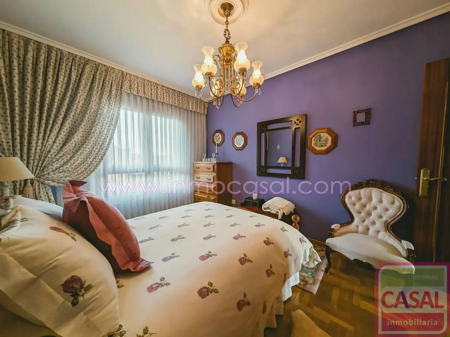 Bedroom of Flat for rent in Avilés  with Heating, Terrace and Storage room