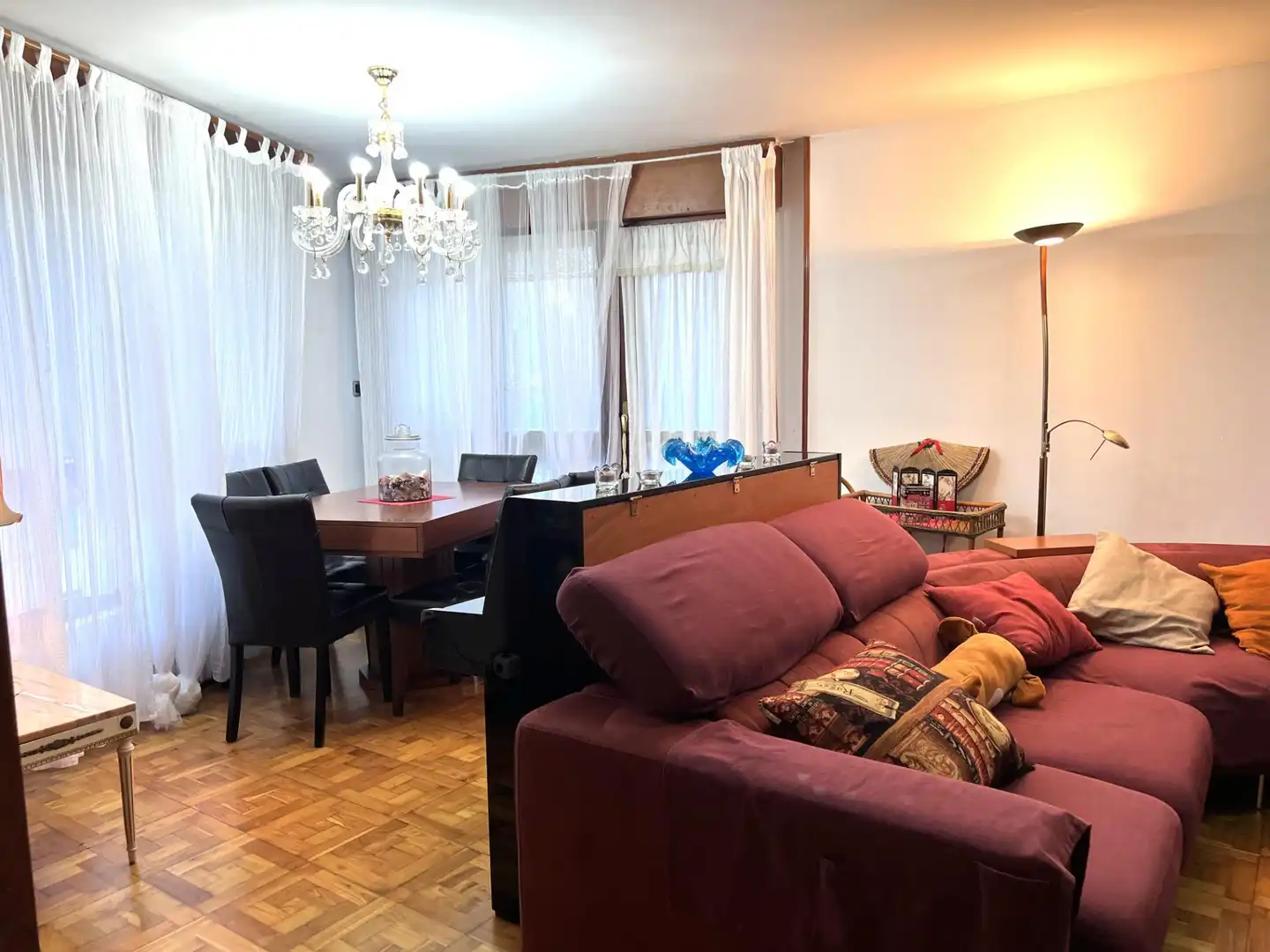 Sala d'estar de Pis en venda en Gijón  amb Calefacció, Jardí privat i Terrassa