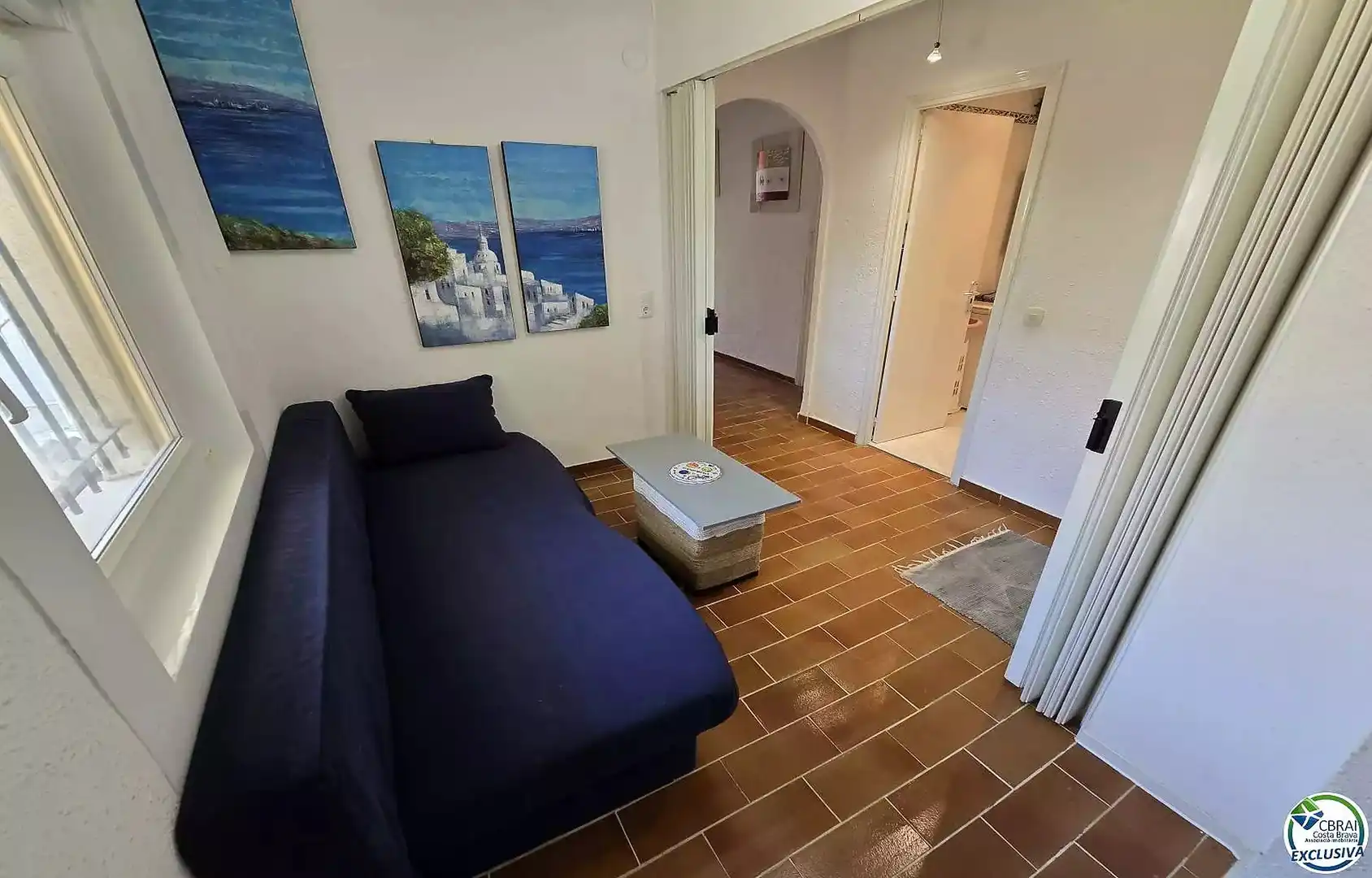 Sala de estar de Piso en venta en Empuriabrava con Aire acondicionado, Jardín privado y Amueblado