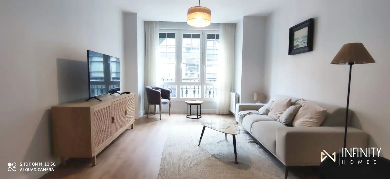 Wohnzimmer von Wohnung zur Miete in Bilbao  mit Heizung