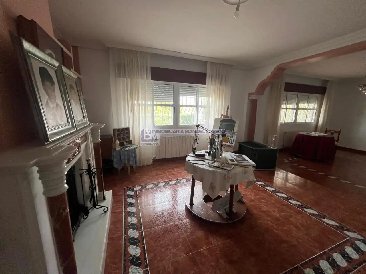 Sala d'estar de Casa o xalet en venda en Cáceres amb Calefacció, Jardí privat i Terrassa