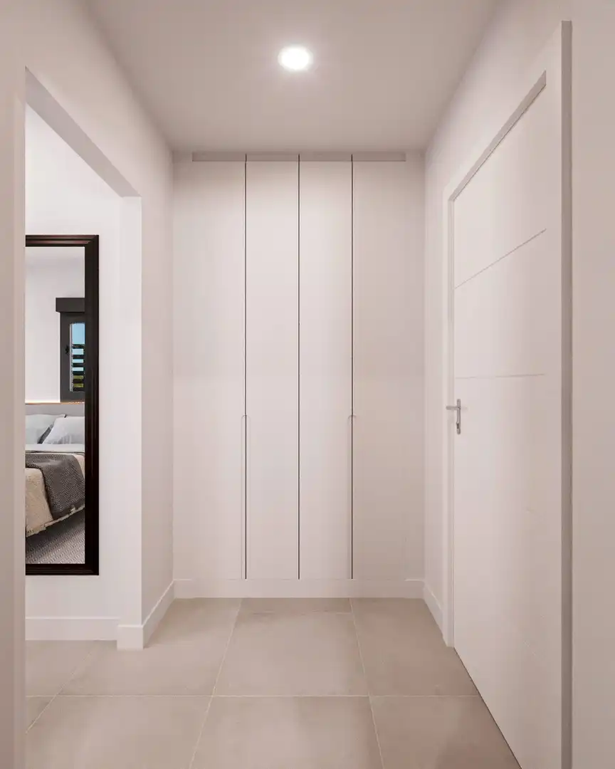 Habitación de Casa adosada en venta en Fuente Álamo de Murcia con Aire acondicionado, Calefacción y Jardín privado