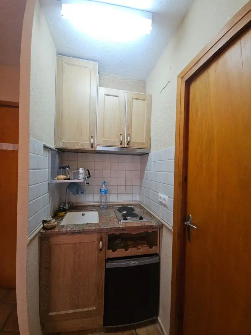 Cuina de Apartament en venda en Alcalá de la Selva amb Calefacció, Terrassa i Moblat