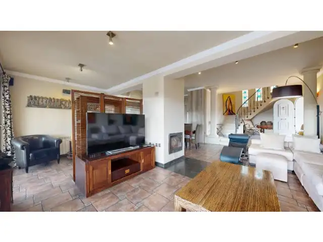 Sala de estar de Casa o chalet en venta en Moraira con Aire acondicionado, Calefacción y Jardín privado