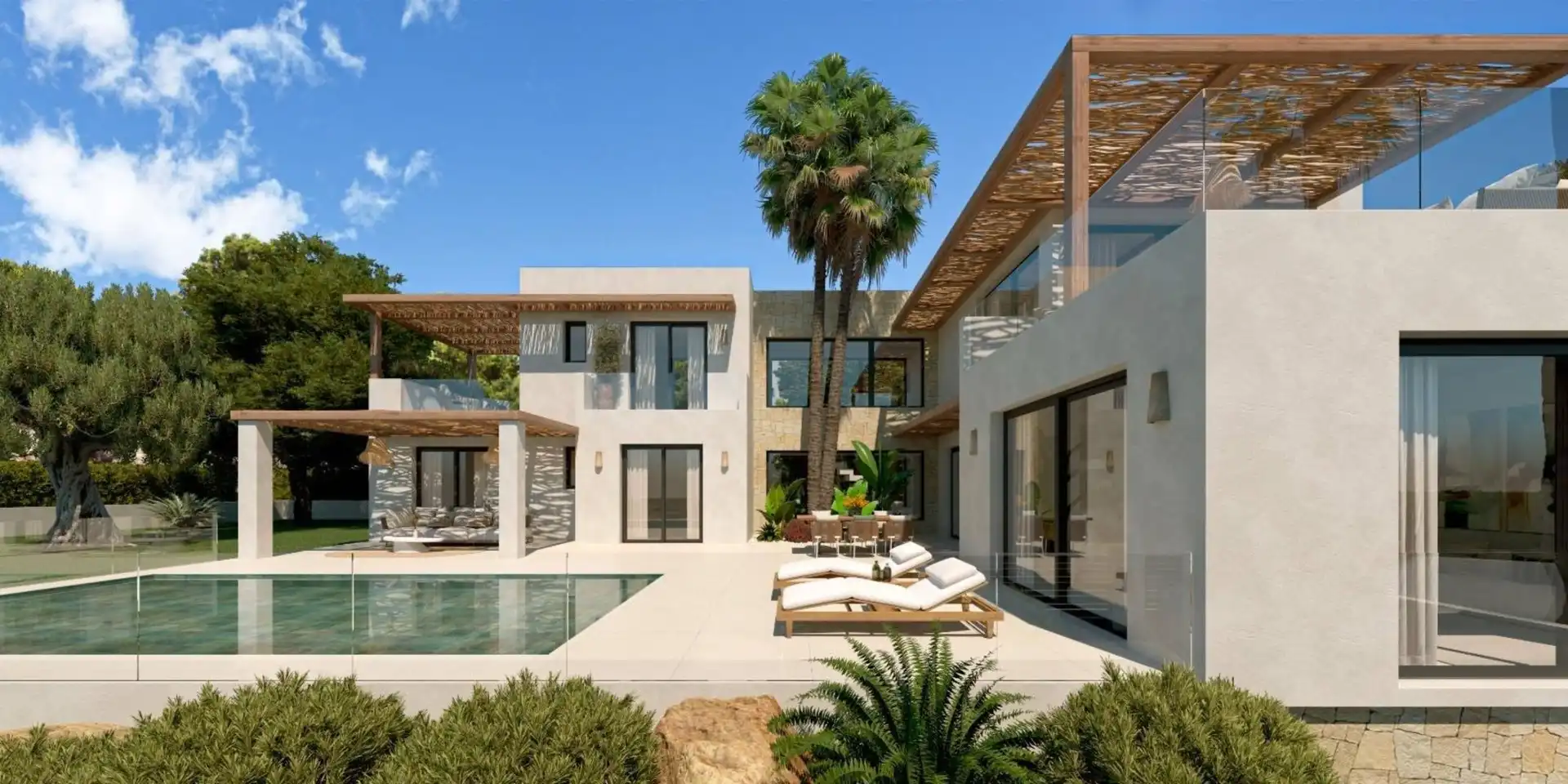 Vista exterior de Casa o xalet en venda en Jávea / Xàbia amb Aire condicionat, Calefacció i Jardí privat