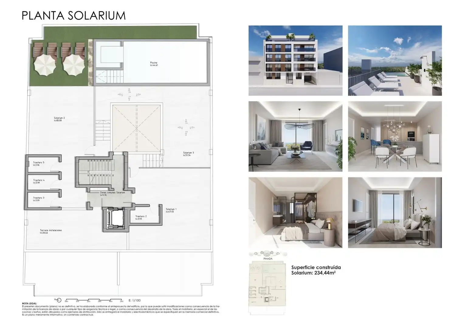Penthouse mit Pool zum Verkauf in Pueblo, imagen 15