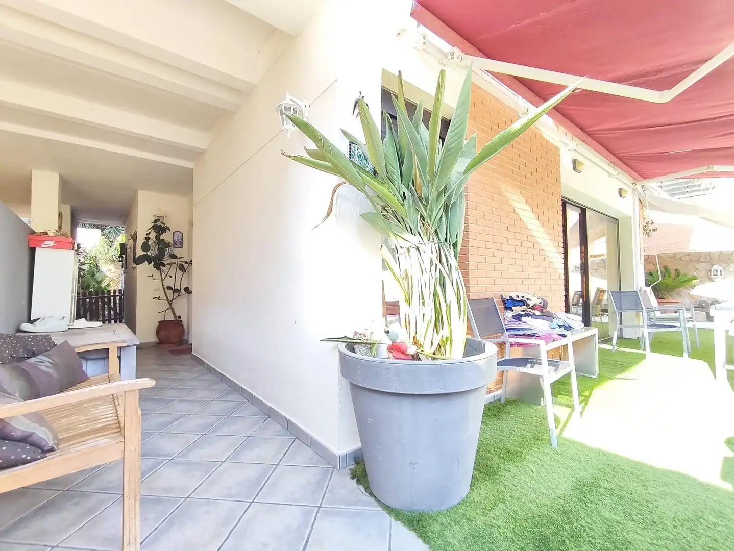 Terrassa de Casa adosada en venda en Torrent amb Aire condicionat, Jardí privat i Terrassa