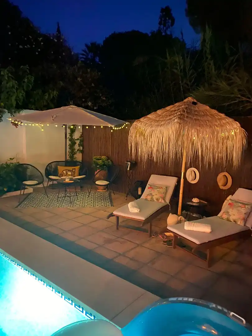 Terraza de Casa adosada en venta en Marbella con Jardín privado, Terraza y Piscina