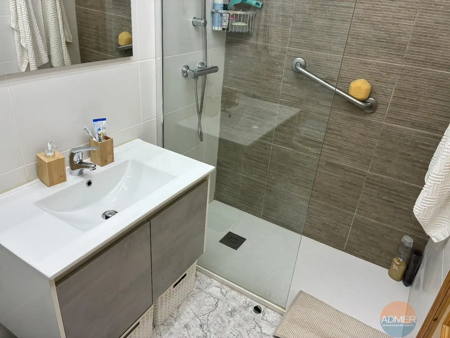 Bathroom of Flat for sale in San Javier  with Air Conditioner, Storage room and Furnished