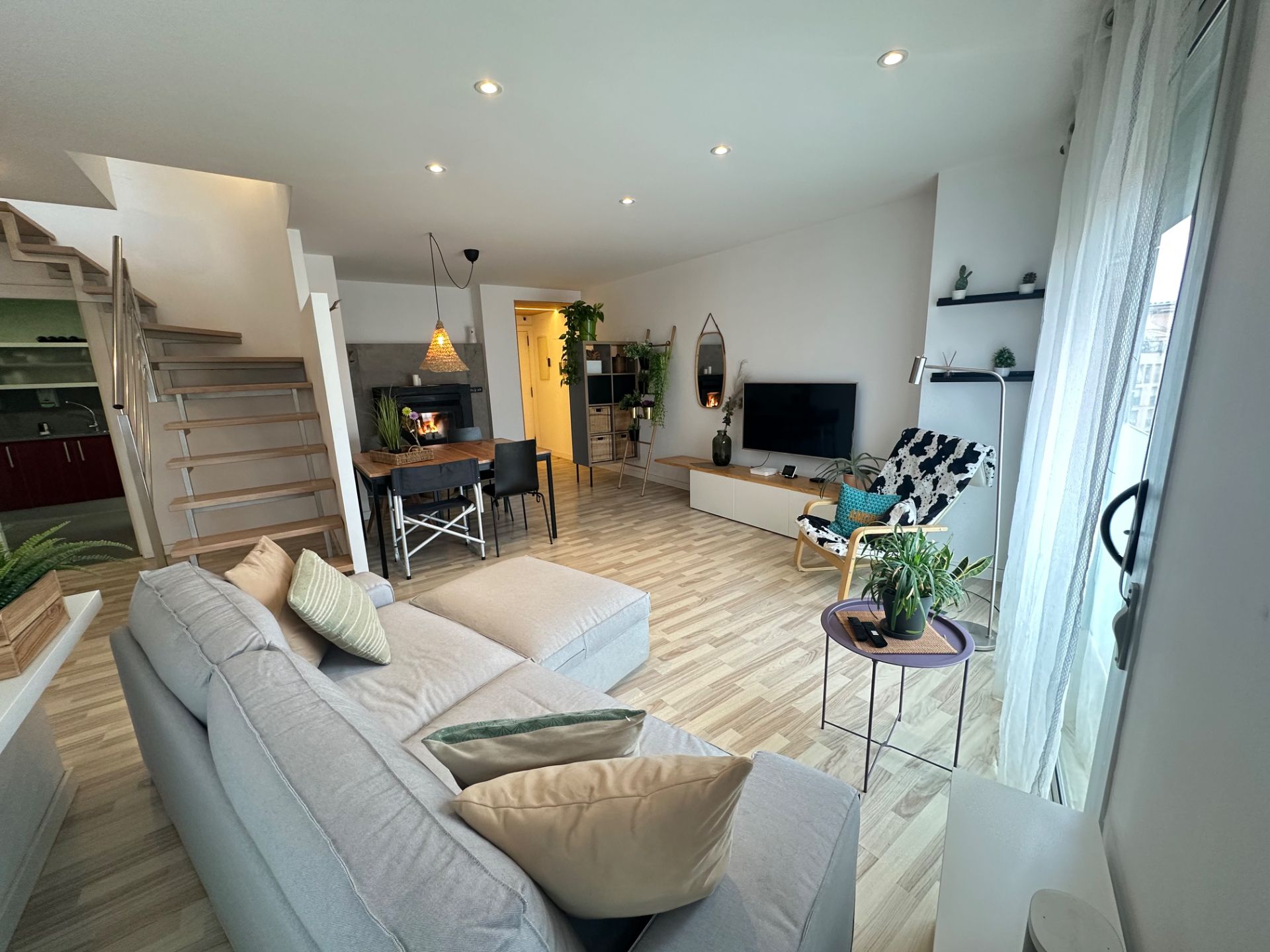 Wohnzimmer von Maisonette zum Verkauf in Manresa mit Klimaanlage, Heizung und Parkett