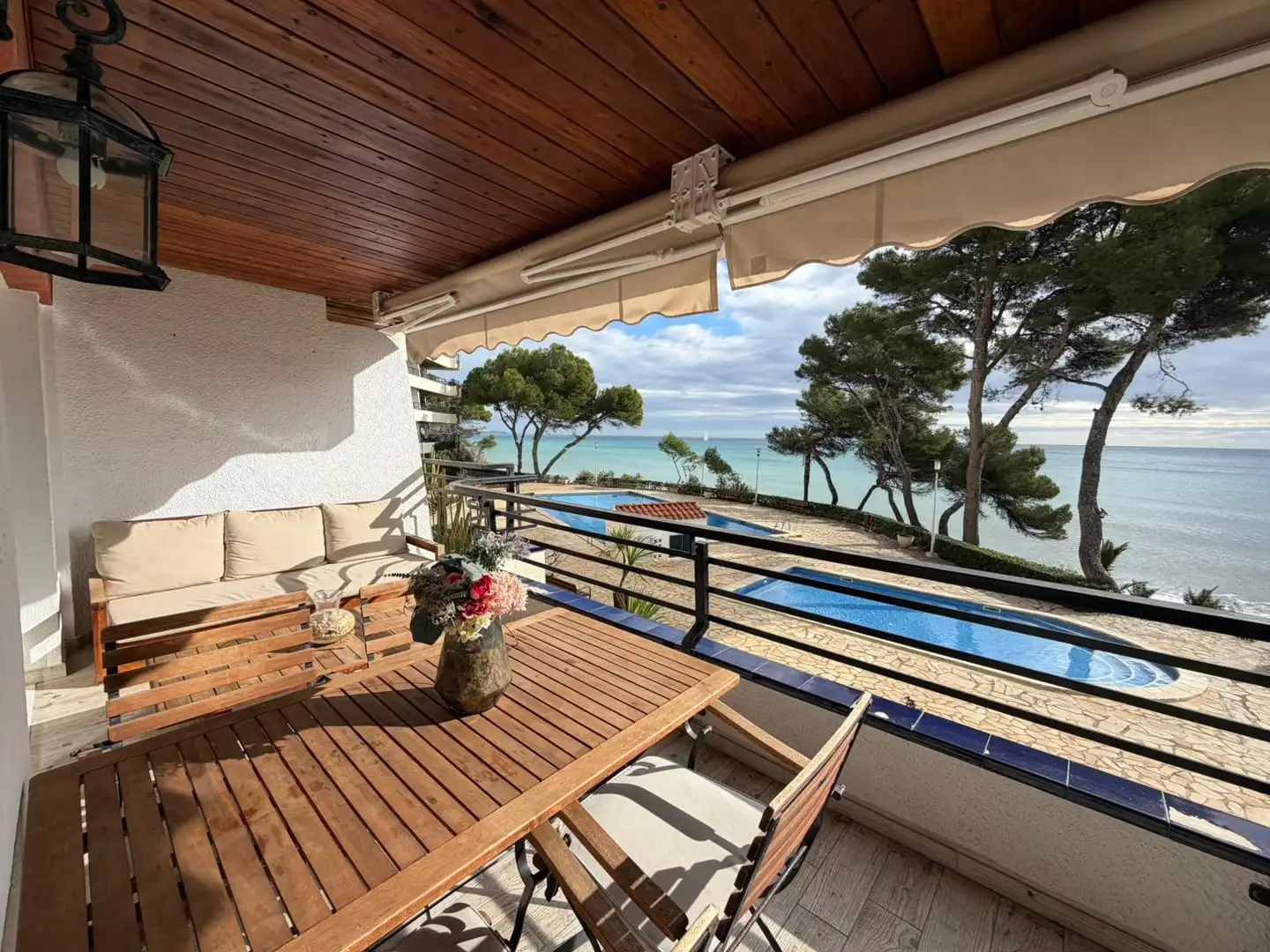 Terraza de Apartamento en venta en Mont-roig del Camp con Parquet, Amueblado y Horno