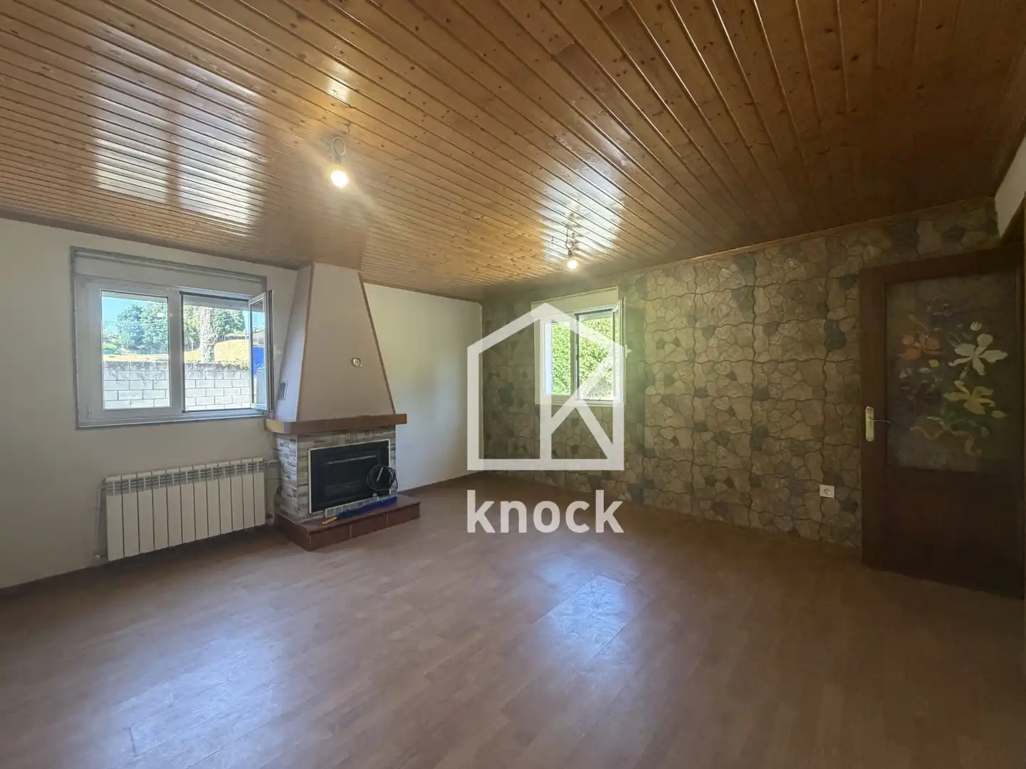Sala de estar de Casa adosada en venta en Langreo con Calefacción y Terraza