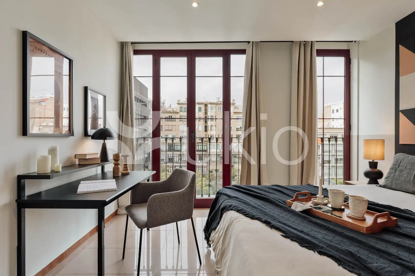 Bedroom of Apartments for rent in Barcelona  with Air Conditioner, Heating and Furnished