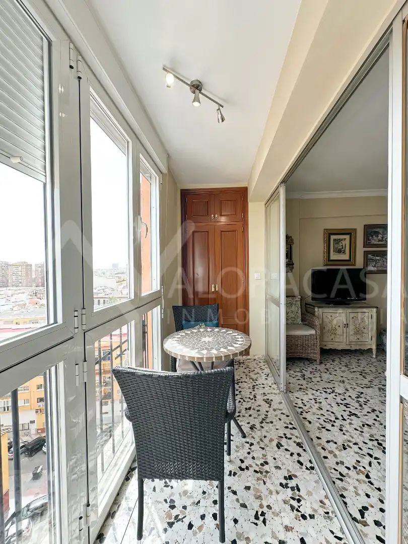 Balcony of Flat for sale in Málaga  with Air Conditioner, Terrace and Furnished