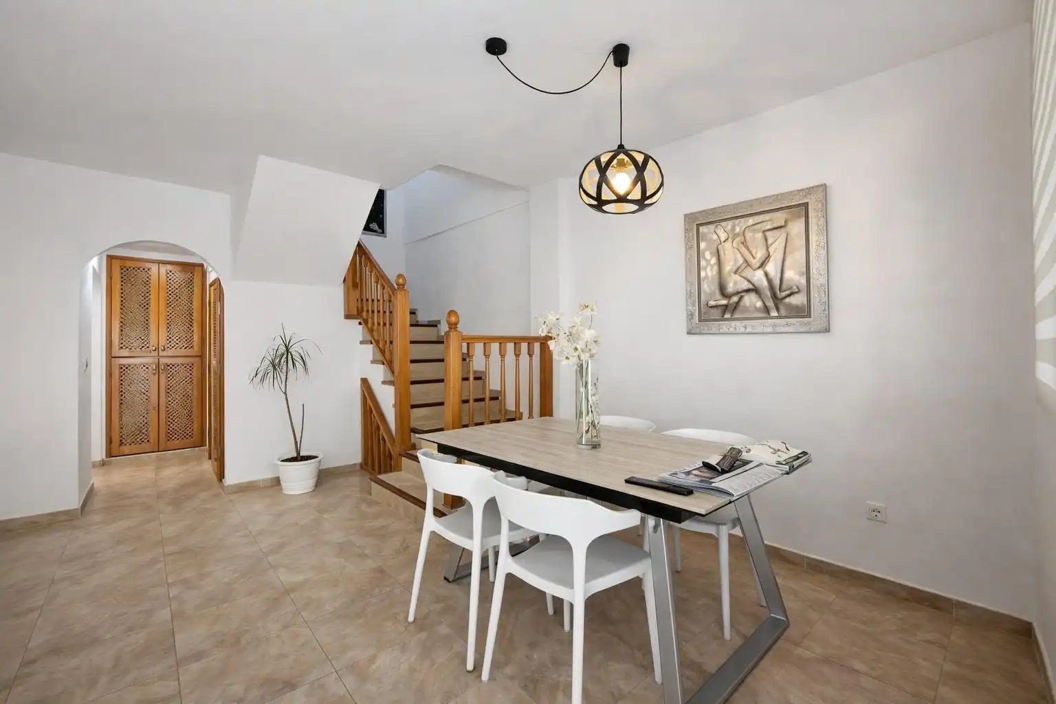 Dining room of Houses for sale in Santa Pola  with Heating, Private garden and Furnished