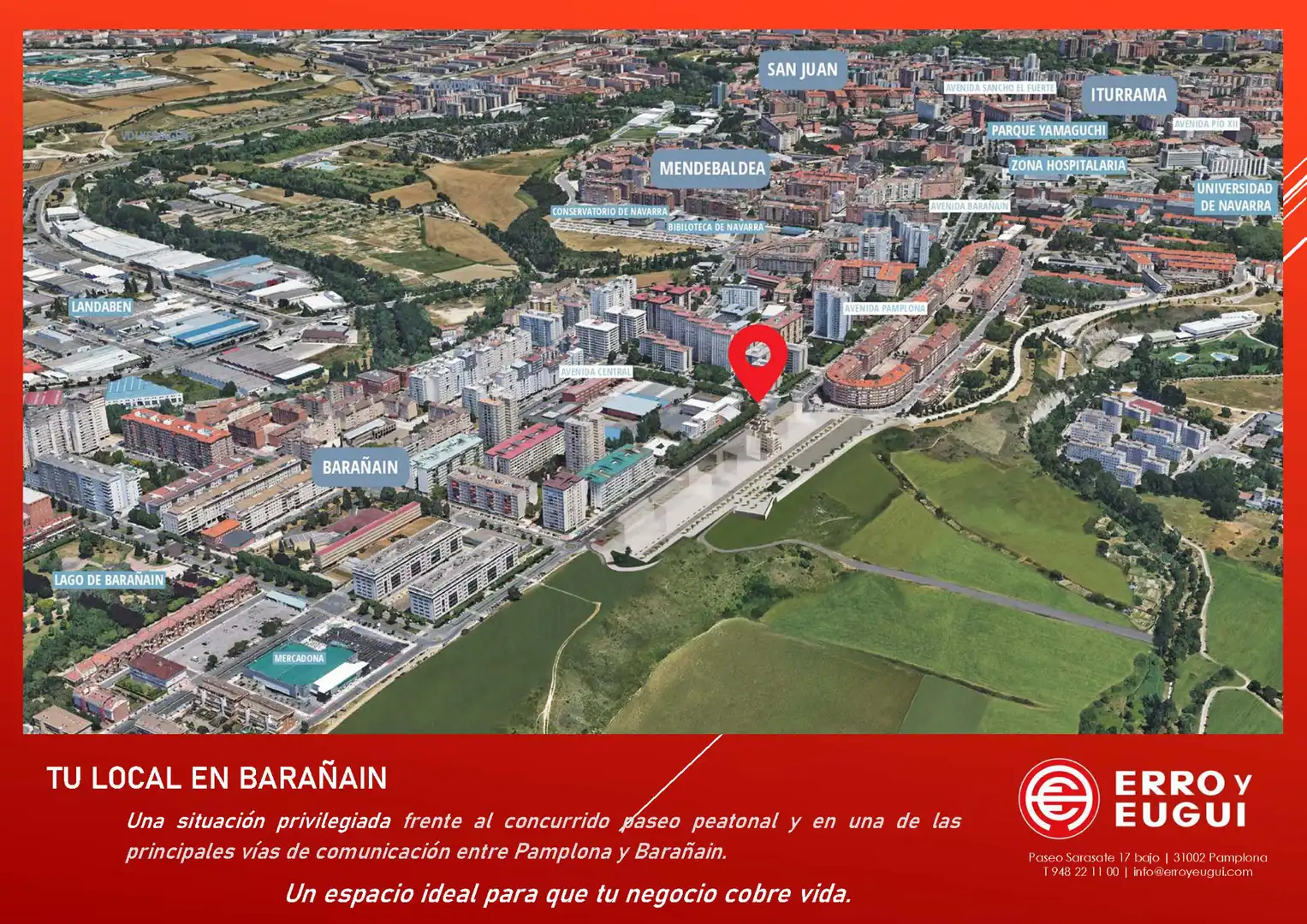 Exterior view of Commercial properties for rent in  Pamplona / Iruña