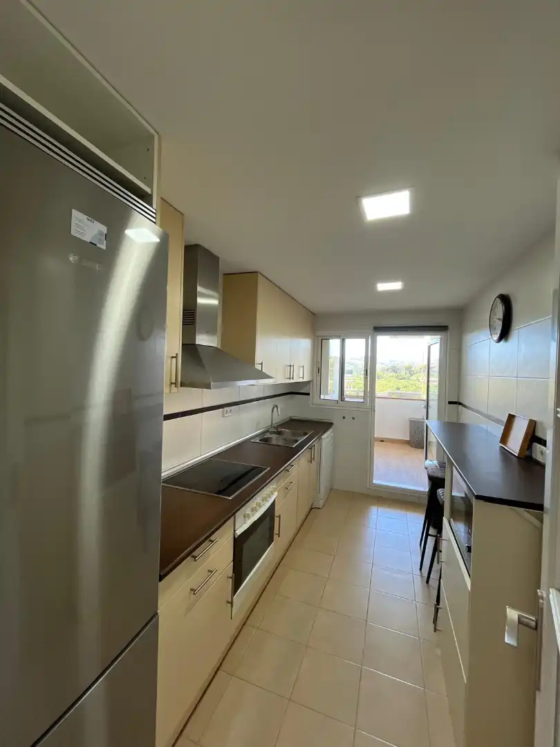 Cuina de Àtic de lloguer amb opció a compra en Mijas amb Aire condicionat, Terrassa i Moblat