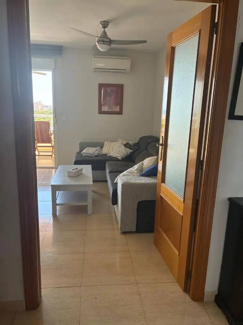 Wohnzimmer von Wohnung zur Miete in El Campello mit Klimaanlage, Heizung und Terrasse