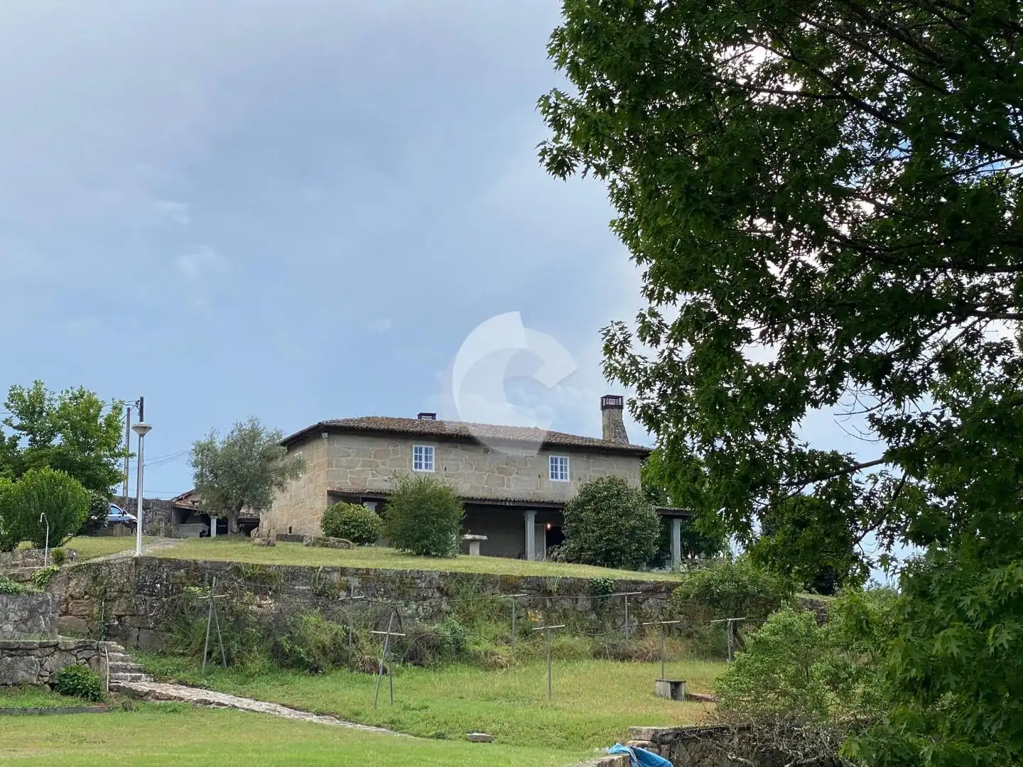 Vista exterior de Casa o chalet en venta en San Cibrao das Viñas con Calefacción, Jardín privado y Parquet