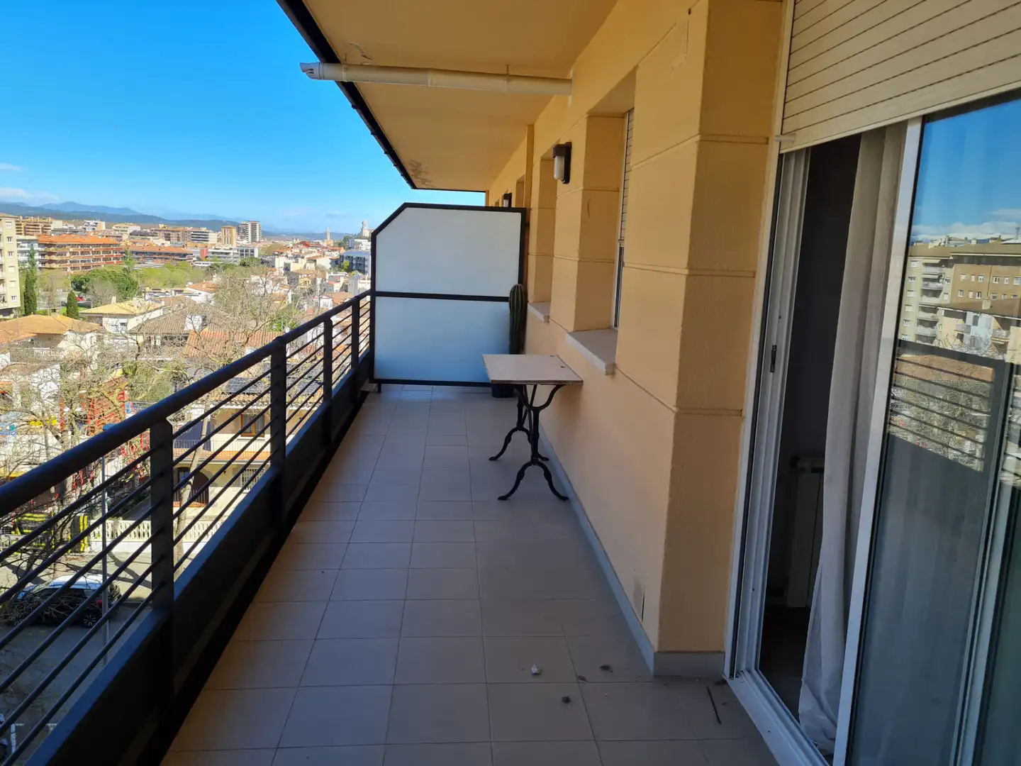 Balcony of Flat for rent in Girona Capital  with Heating, Terrace and Furnished
