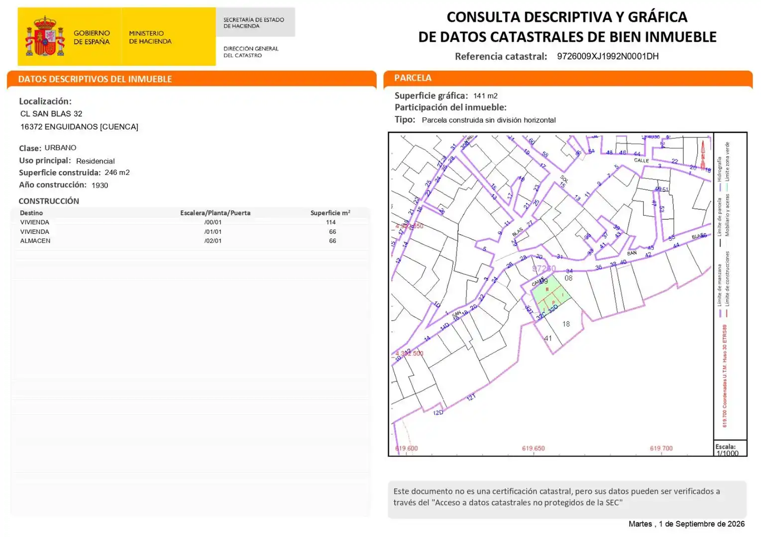 Exterior view of Houses for sale in Enguídanos  with Private garden