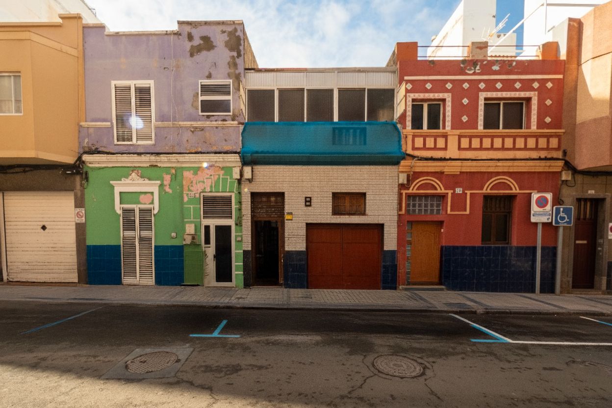 Vista exterior de Casa adosada en venta en Las Palmas de Gran Canaria con Terraza