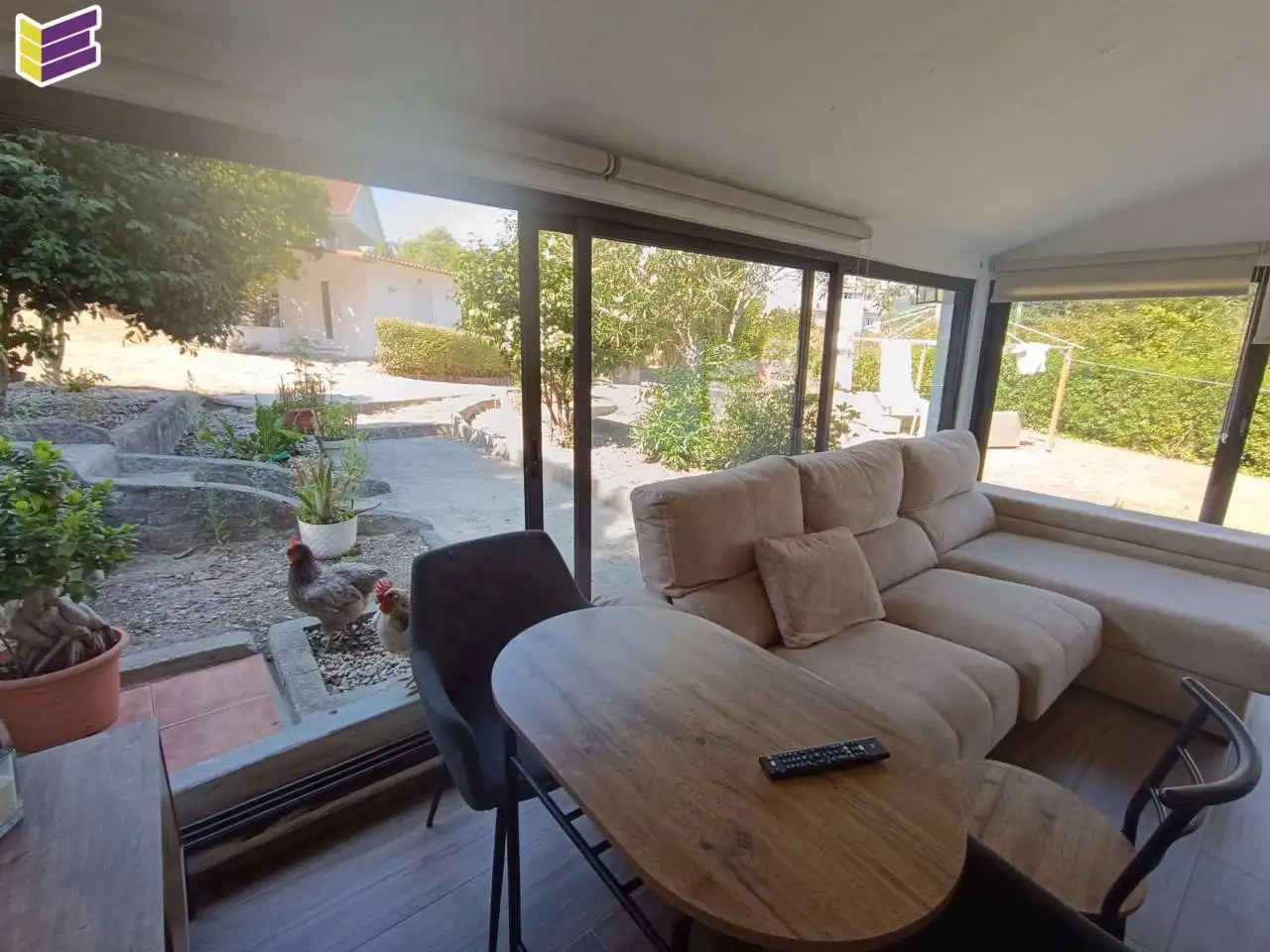 Sala de estar de Casa o chalet en venta en Mondariz con Calefacción, Jardín privado y Terraza