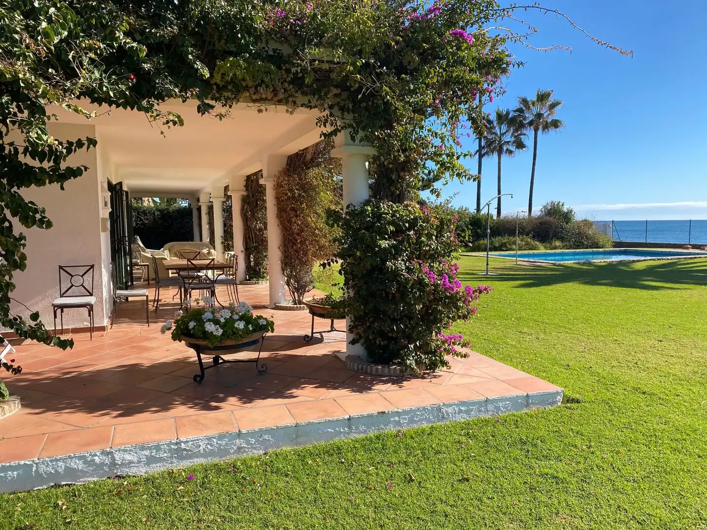 Garden of Houses for sale in Estepona  with Air Conditioner, Heating and Private garden
