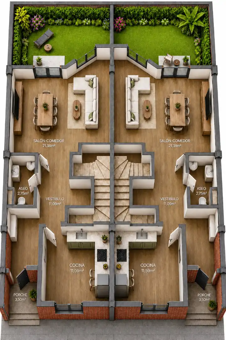 Reihenhaus mit Garten zum Verkauf in Calle de la Estación, imagen 3