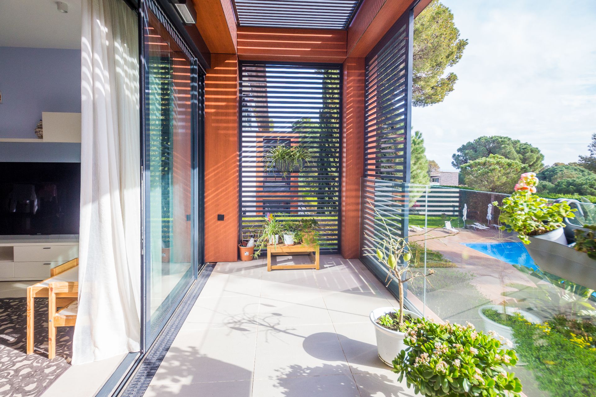 Terrasse von Wohnung zum Verkauf in Castell d'Aro, Platja d'Aro i s'Agaró mit Klimaanlage, Heizung und Terrasse