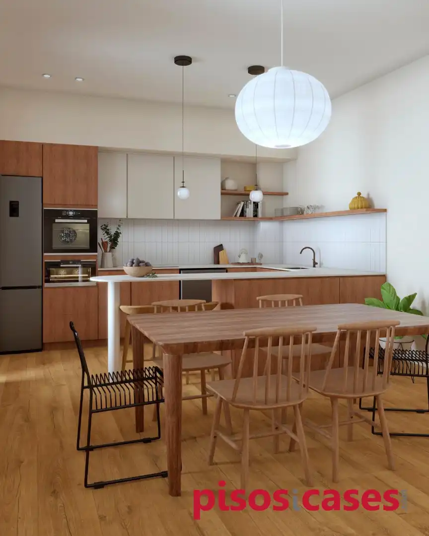 Küche von Wohnung zum Verkauf in Sant Martí de Centelles mit Klimaanlage, Heizung und Terrasse