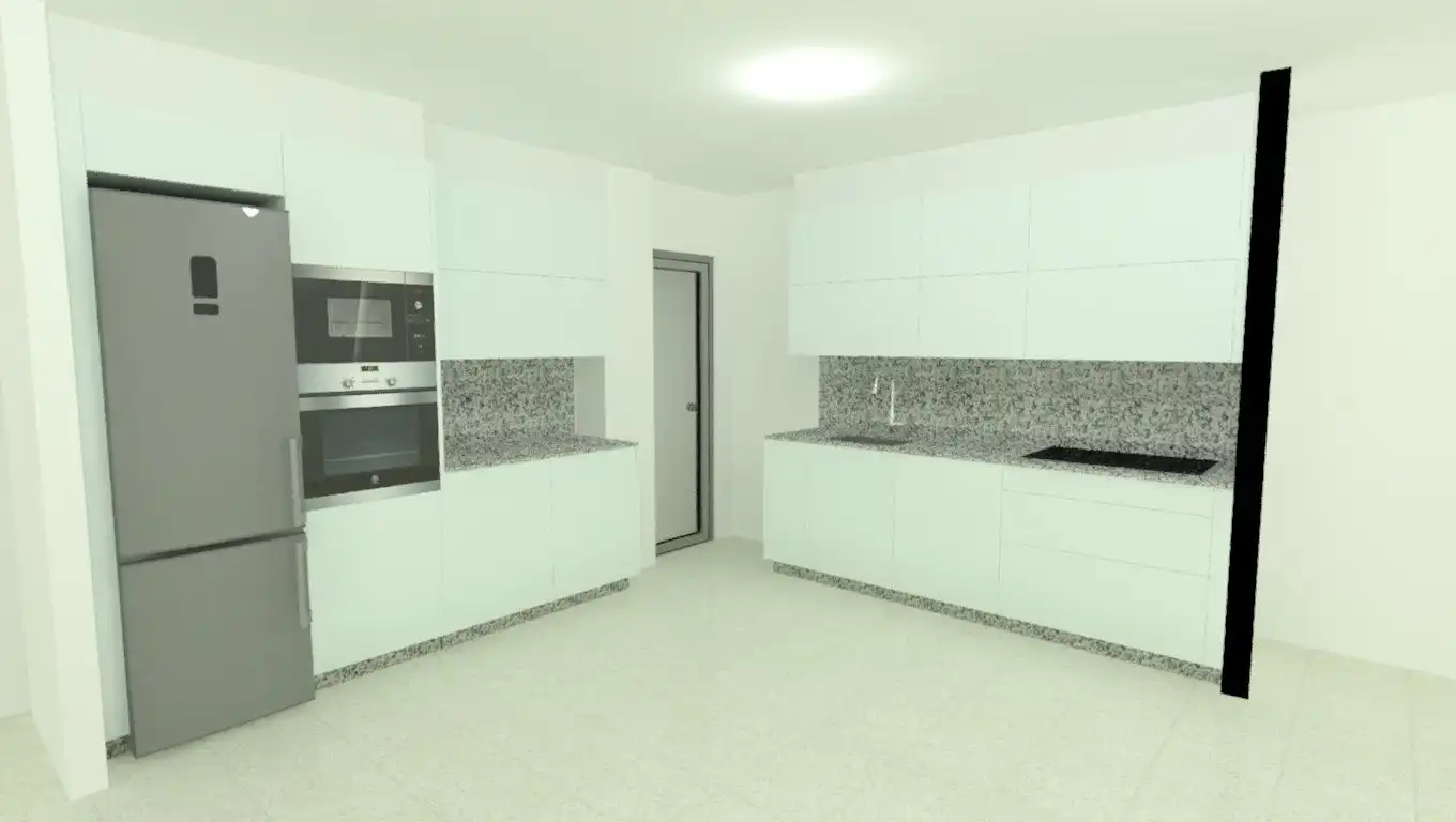 Küche von Wohnung zur Miete in Sanxenxo mit Terrasse, Möbliert und Ofen