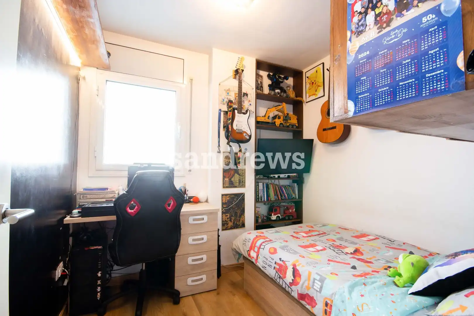 Schlafzimmer von Wohnung zum Verkauf in Figueres mit Klimaanlage und Heizung