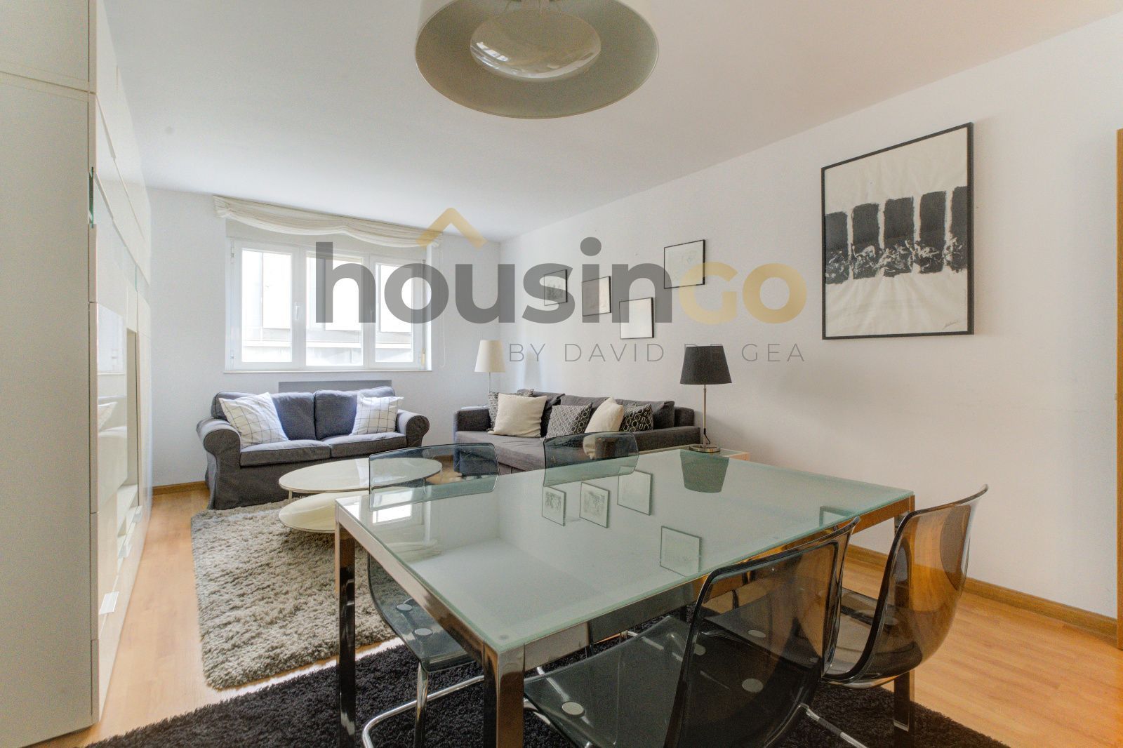 Living room of Flat for sale in  Madrid Capital  with Air Conditioner, Heating and Parquet flooring