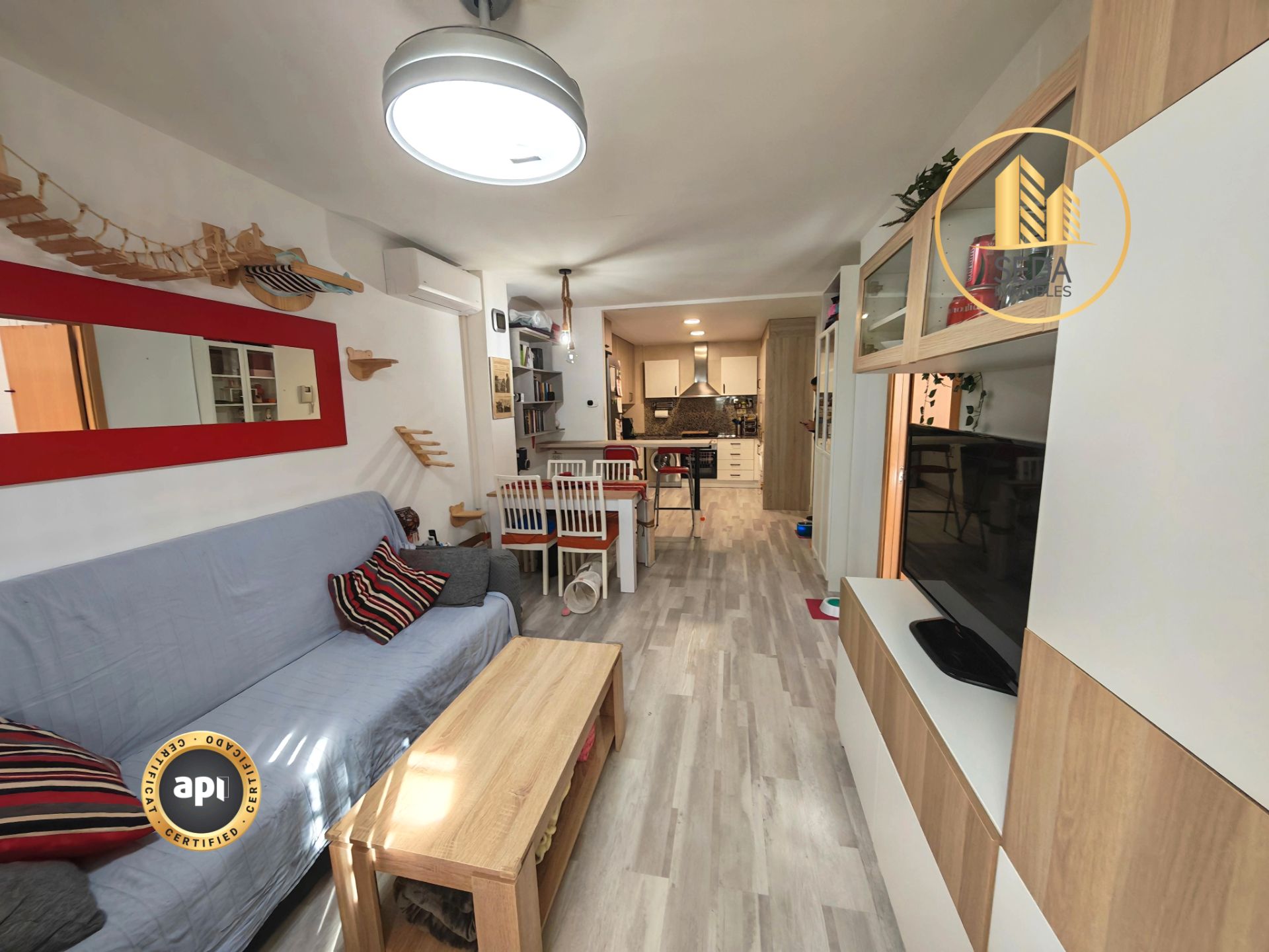 Sala d'estar de Planta baixa en venda en Terrassa amb Aire condicionat, Calefacció i Parquet