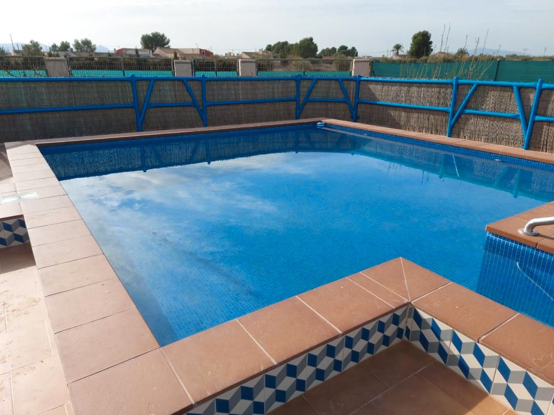 Piscina de Finca rústica en venda en Fuente Álamo de Murcia amb Aire condicionat, Calefacció i Jardí privat