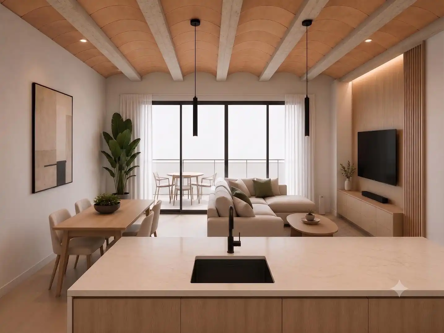Sala de estar de Apartamento en venta en Mazarrón con Terraza, Trastero y Balcón
