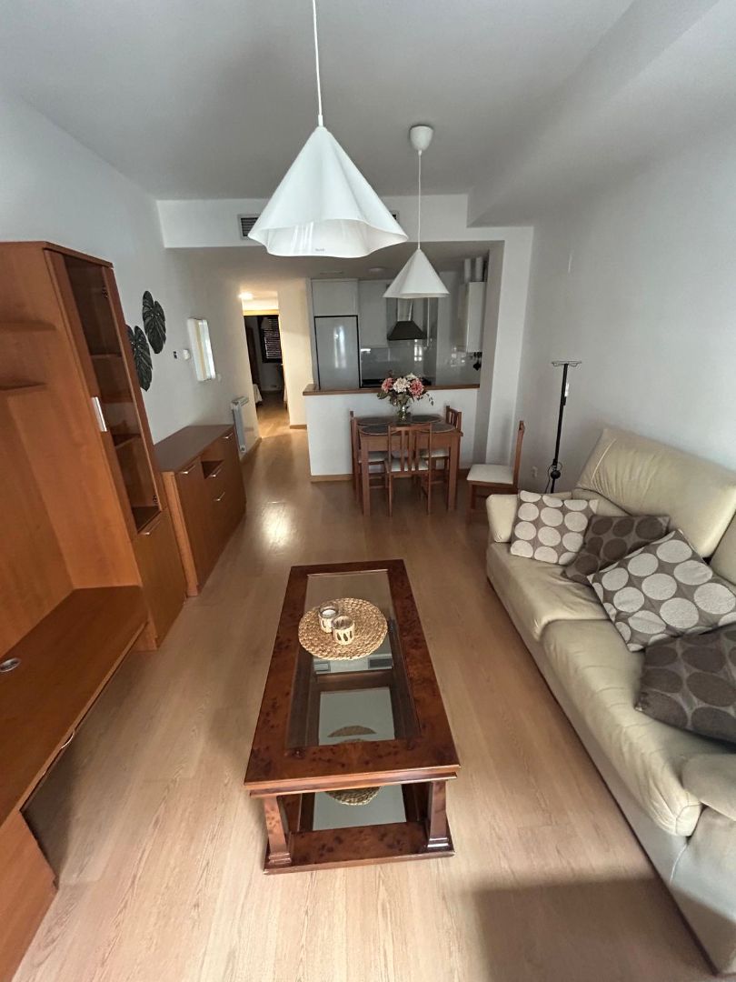 Living room of Flat to rent in  Zaragoza Capital  with Heating, Furnished and Oven