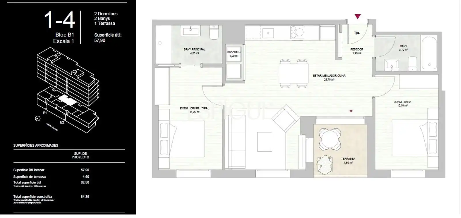 Wohnung mit Terrasse zum Verkauf in Carrer de les Diligències, imagen 13