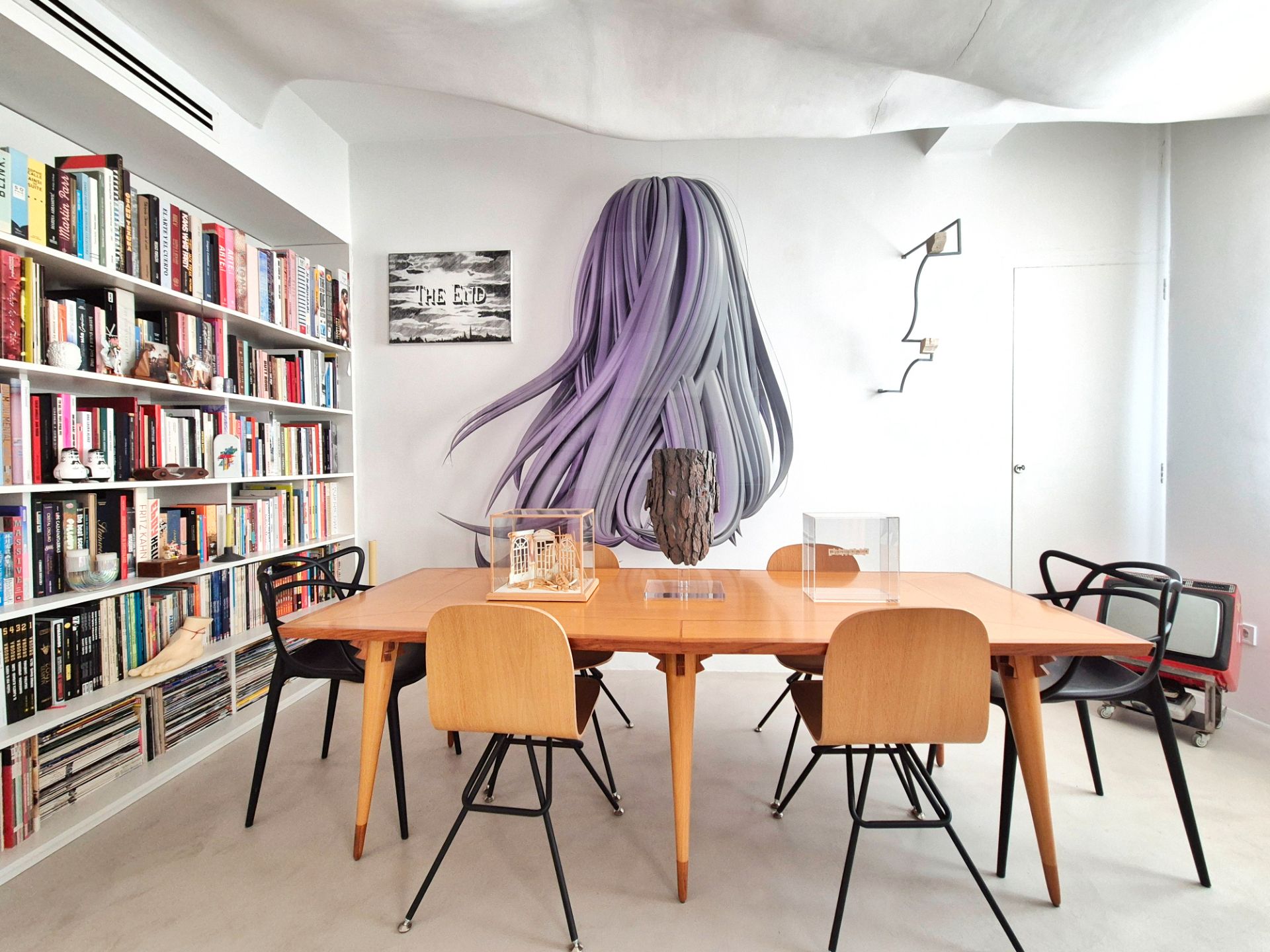 Dining room of Flat for sale in  Valencia Capital  with Air Conditioner, Oven and Microwave