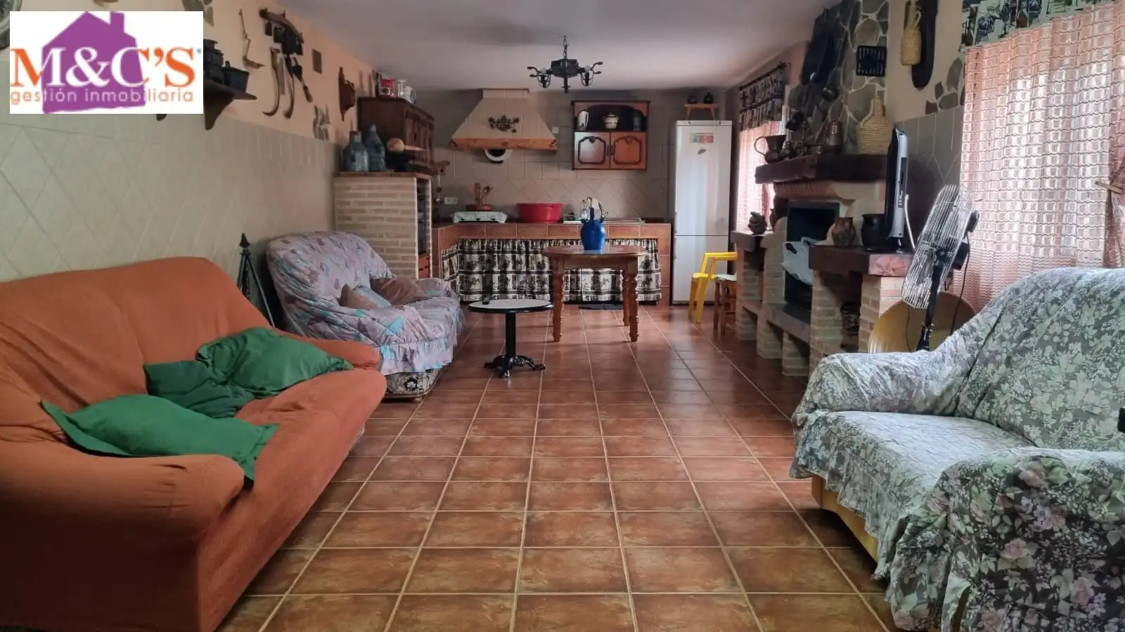 Living room of Houses for sale in Hinojosas de Calatrava  with Air Conditioner, Heating and Private garden