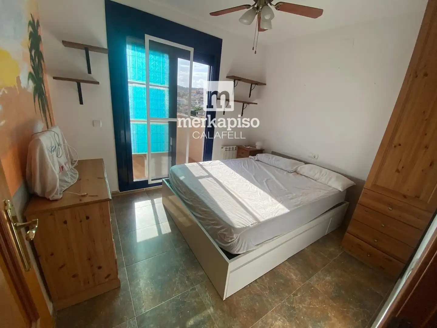 Habitación de Casa adosada de alquiler en Calafell con Calefacción, Terraza y Amueblado