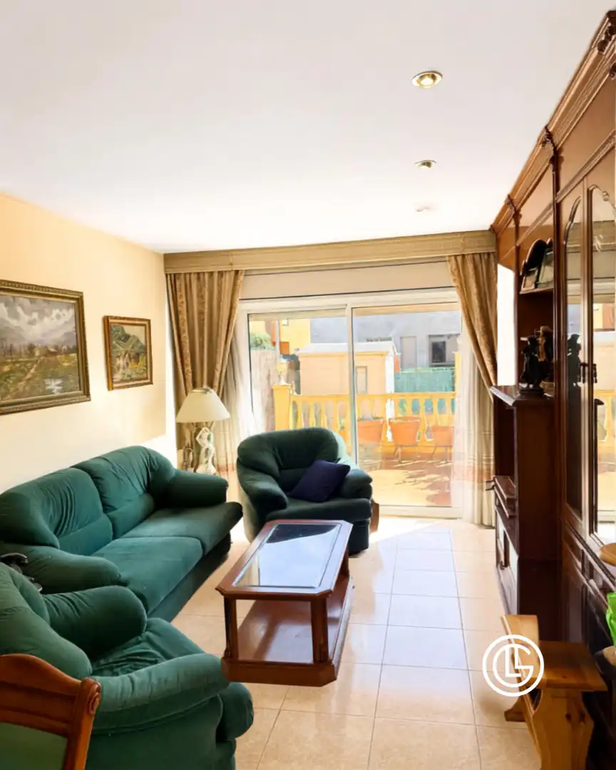 Sala d'estar de Casa adosada en venda en Vila-sacra amb Calefacció, Jardí privat i Terrassa