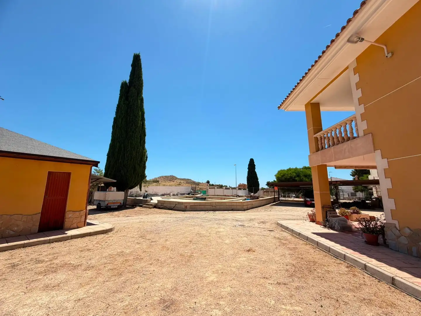 Vista exterior de Casa o xalet en venda en Mutxamel amb Terrassa i Piscina