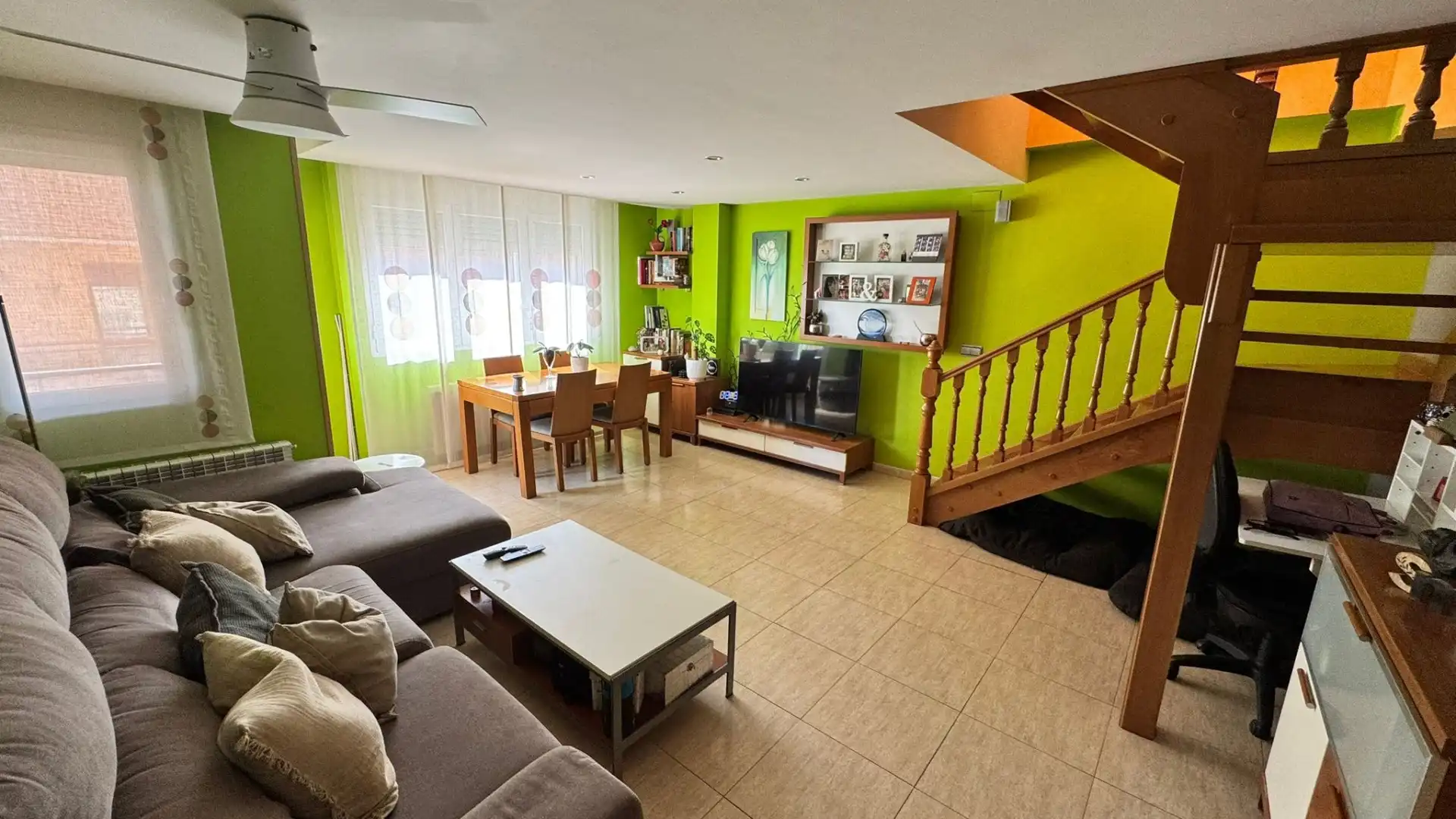 Living room of Flat for sale in Binéfar  with Air Conditioner, Heating and Terrace