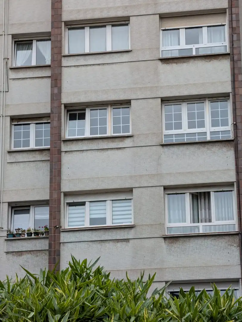 Exterior view of Flat for sale in Gijón   with Heating, Private garden and Parquet flooring