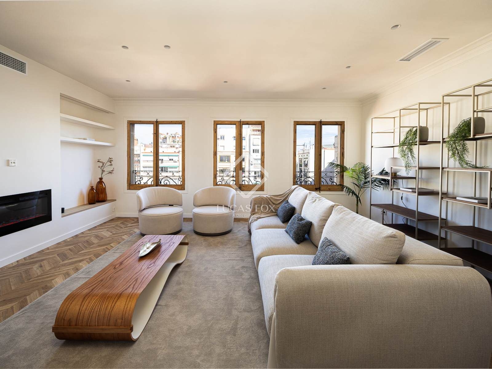 Sala d'estar de Pis en venda en Cardedeu amb Aire condicionat, Moblat i Balcó