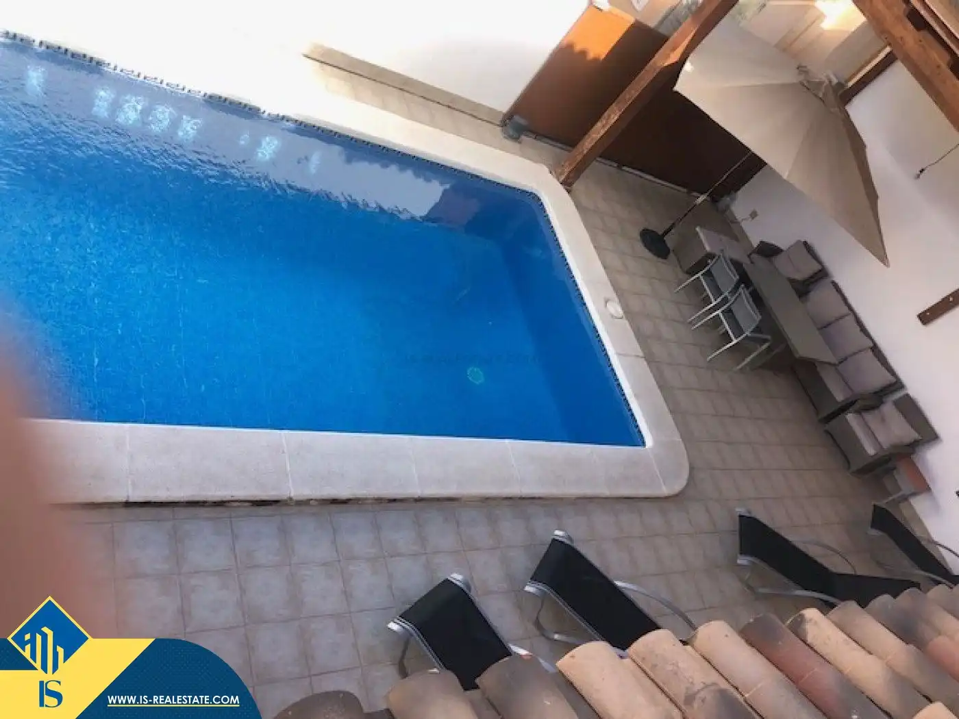 Schwimmbecken von Haus oder Chalet zur Miete in Torrevieja mit Klimaanlage, Terrasse und Schwimmbad