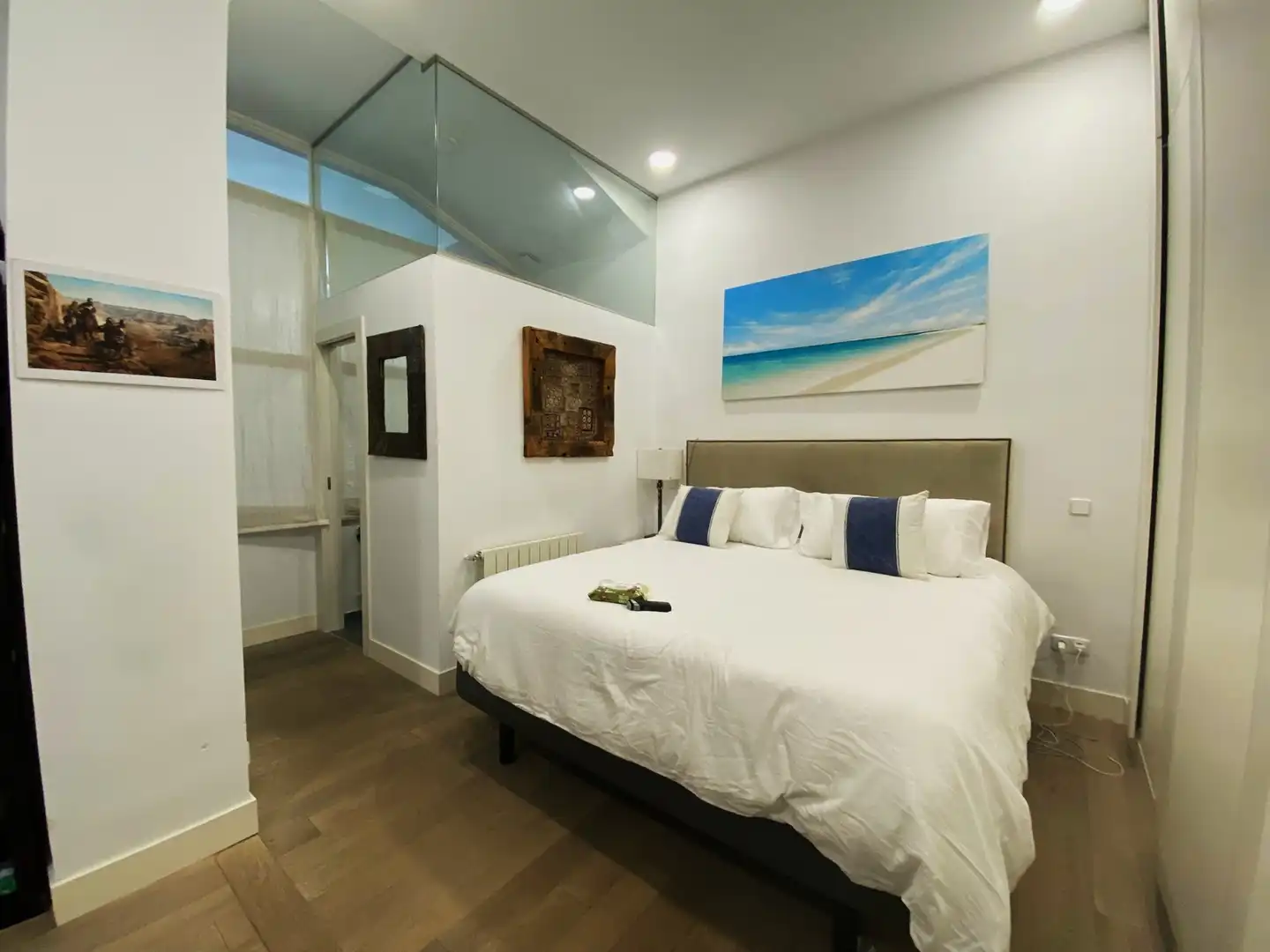 Schlafzimmer von Loft zum Verkauf in Madrid mit Klimaanlage, Heizung und Möbliert